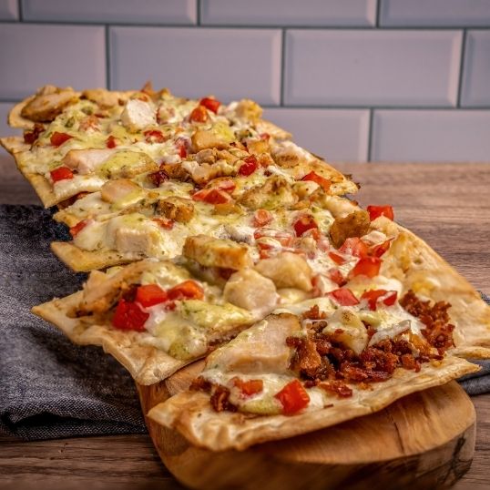 Chicken Bacon Jalapeno Ranch Flatbread
