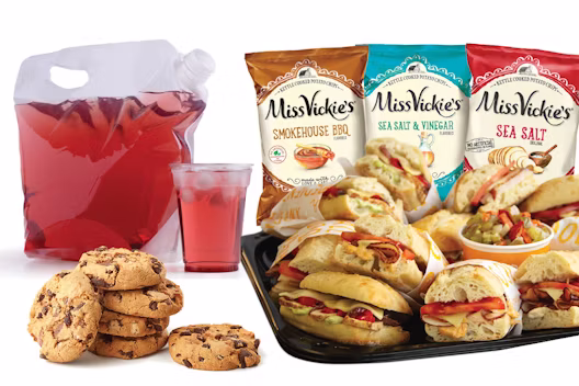 catering sandwich bundle with cookies