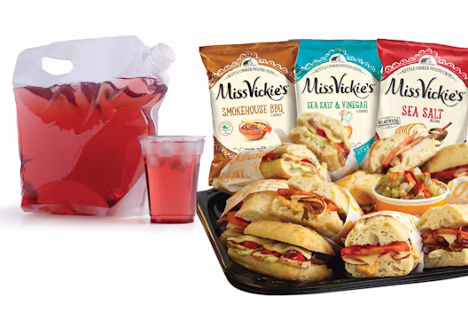 Catering sandwich bundle with chips and drinks